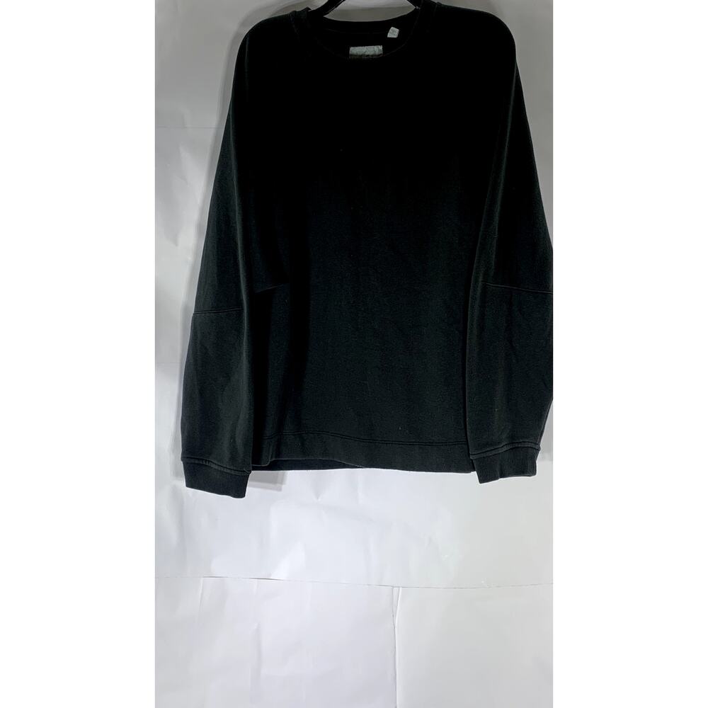 STANDARD/CLOTH Men’s Black Solid Classic Crewneck Pullover Sweatshirt SZ L